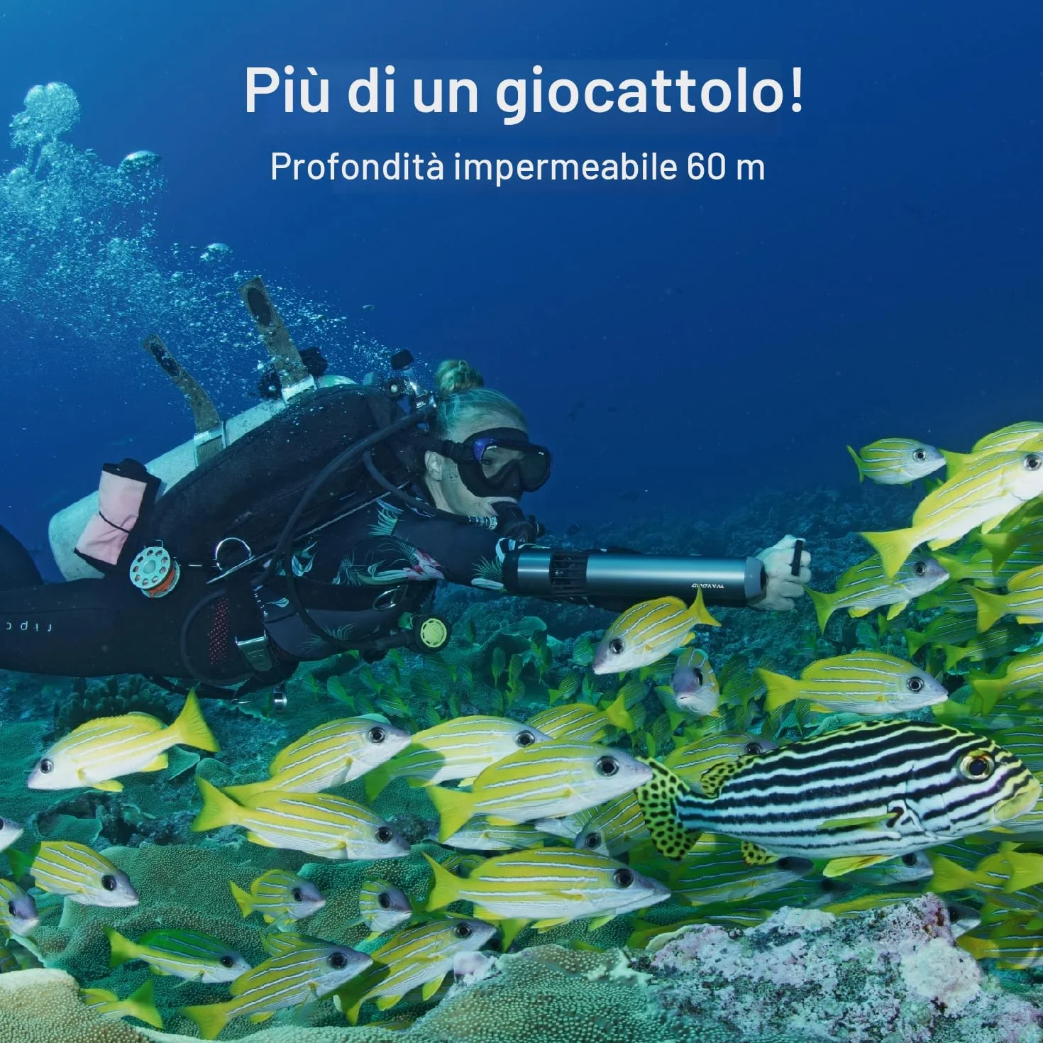 WAYDOO Subnado Monopattino subacqueo nero rosso