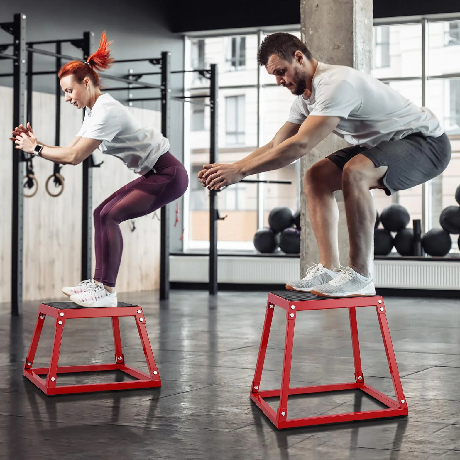 VEVOR Box Pliometrico 305mm Piattaforma Pliometrica Carico 227 kg Jump Box Allenamento Fitness Crossfit