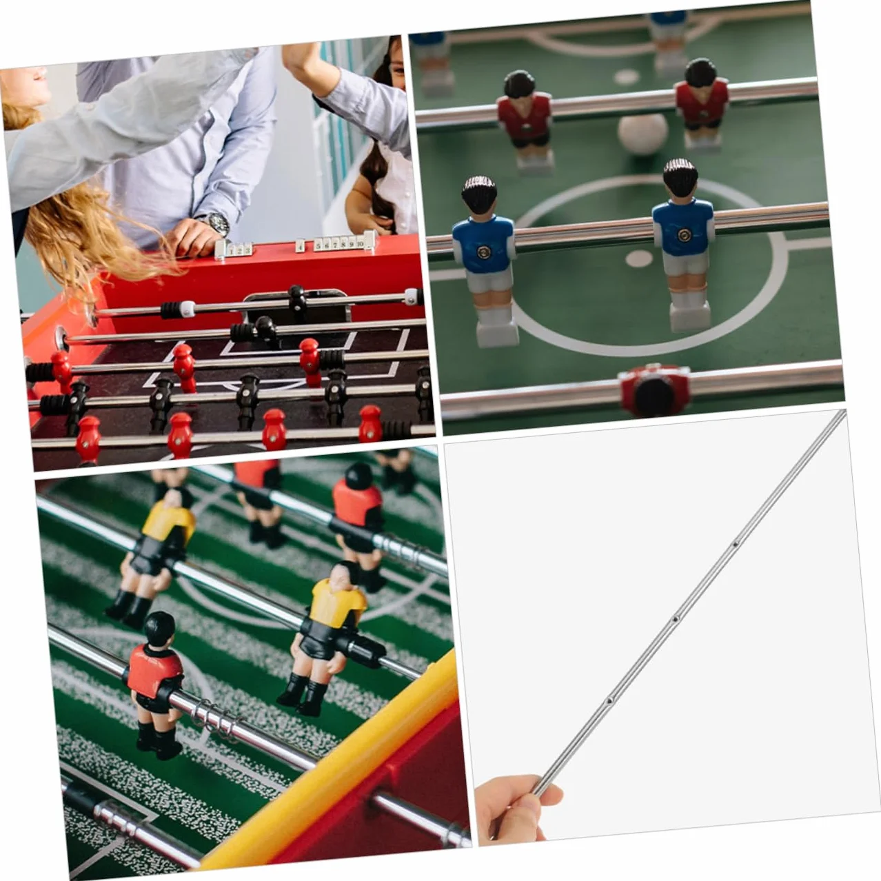 Asta Di Azionamento Per Biliardino in Metallo Maniglia Tavolo Da Calcio Balilla Accessori Compatibile Maggior Parte Dei Tavoli