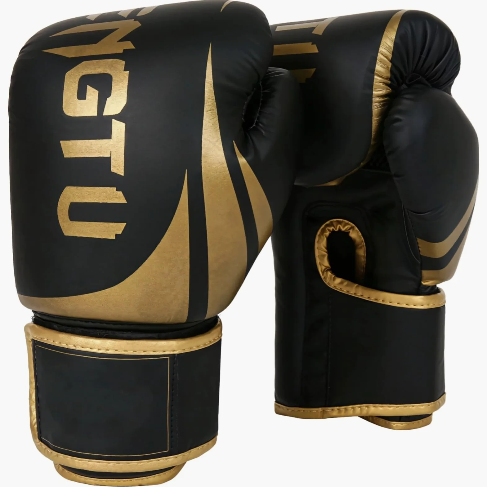 Guantoni da boxe per adulti, 283,5 g, adatti per mani di lunghezza 16-20 cm, guanti da palestra in PU resistenti agli strappi con imbottitura in schiuma imbottita, guanti da allenamento elasticizzati