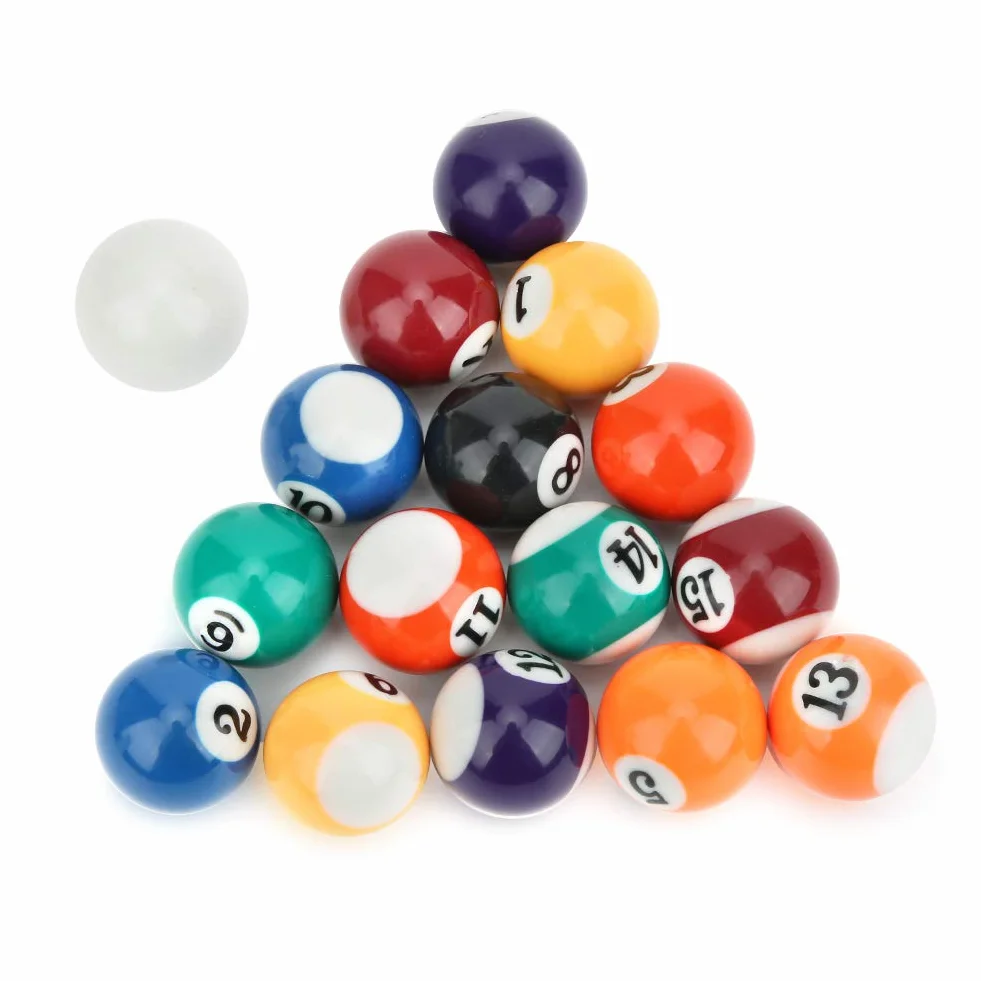 Set di Palline da Biliardo 16 Pezzi 32mm Resina