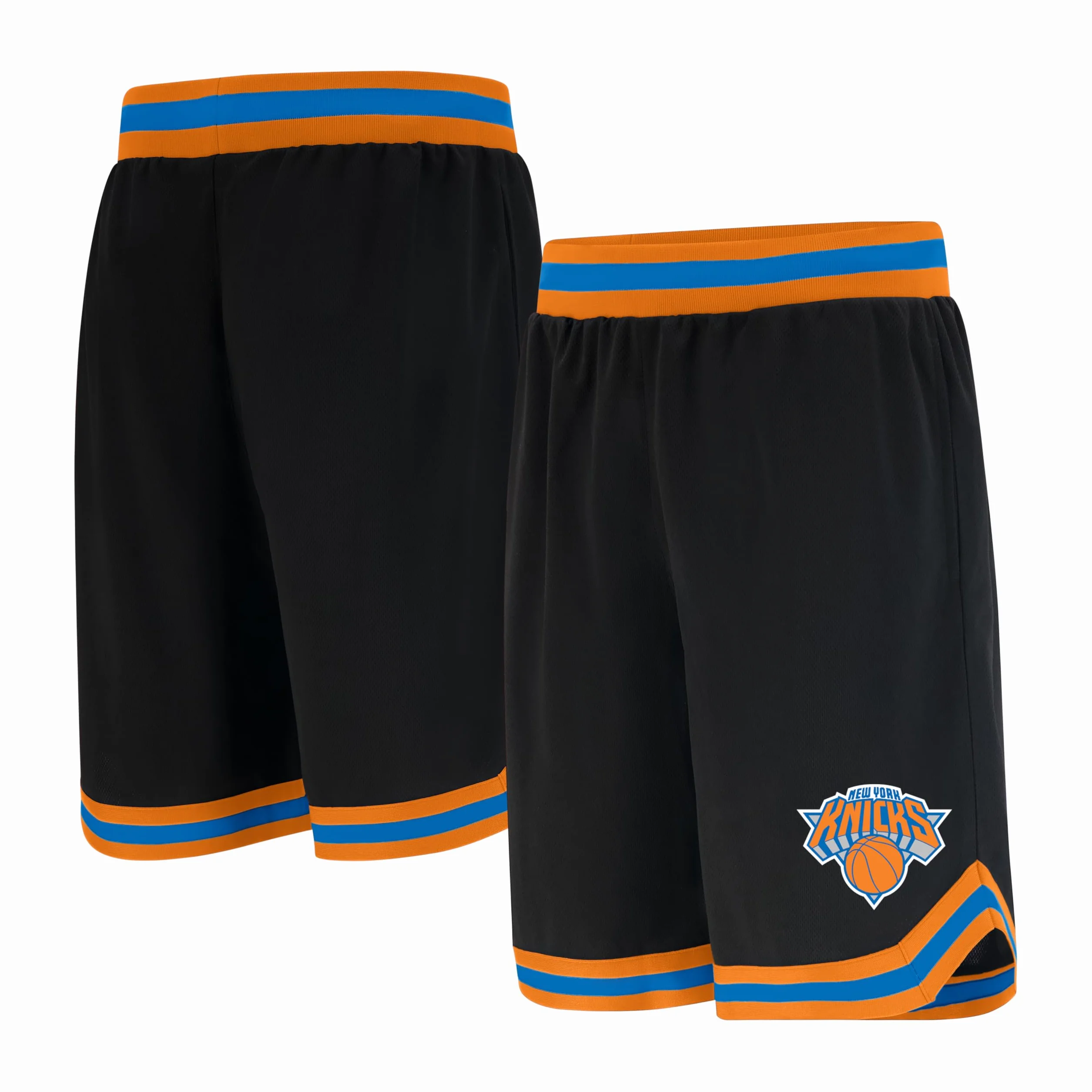 NBA Ultra Game GSM3547F Woven Team Logo Poly Mesh Basket Shorts Nero, M