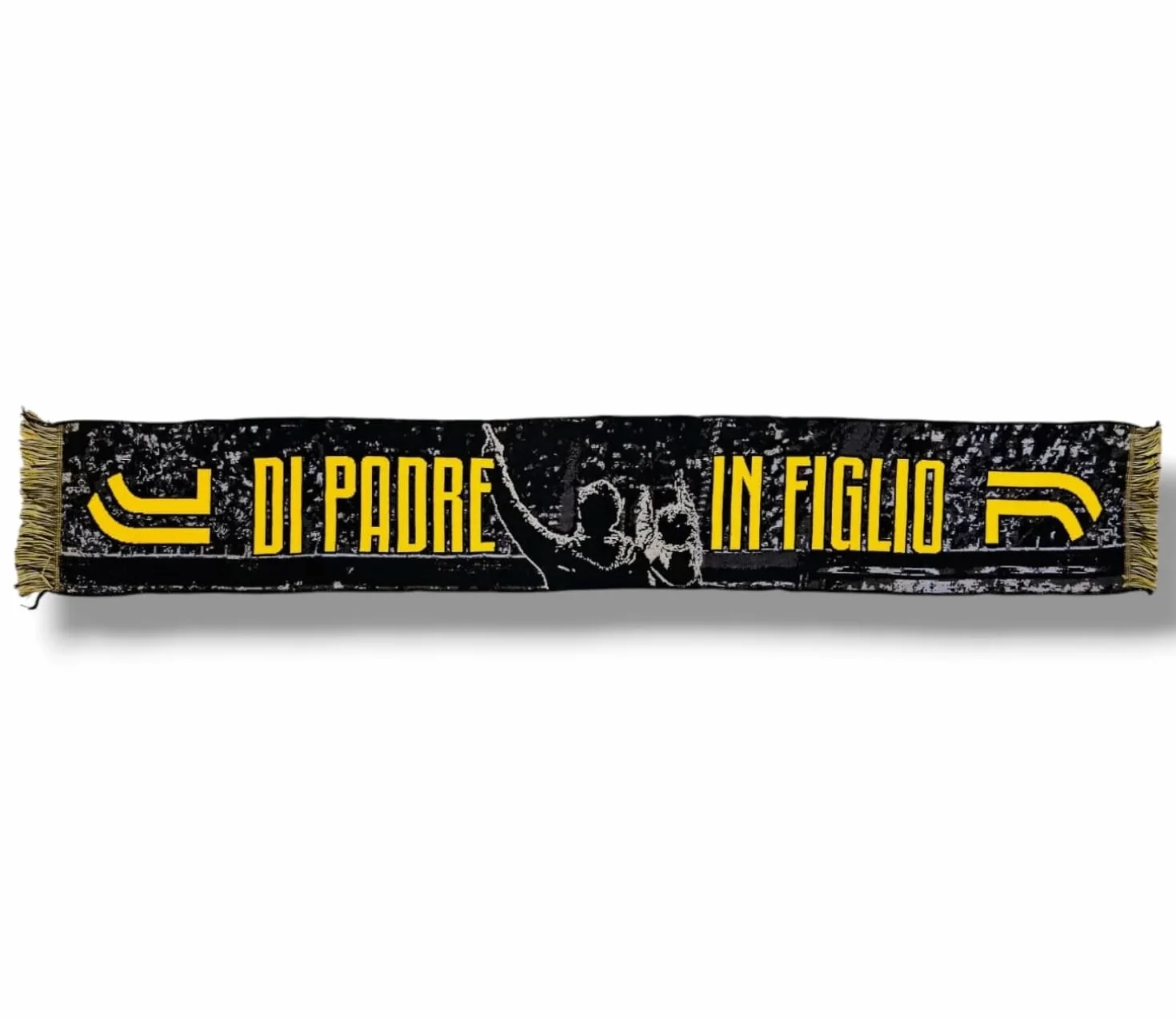 JUVENTUS Sciarpa Ufficiale Giallo/Nero Acrilico