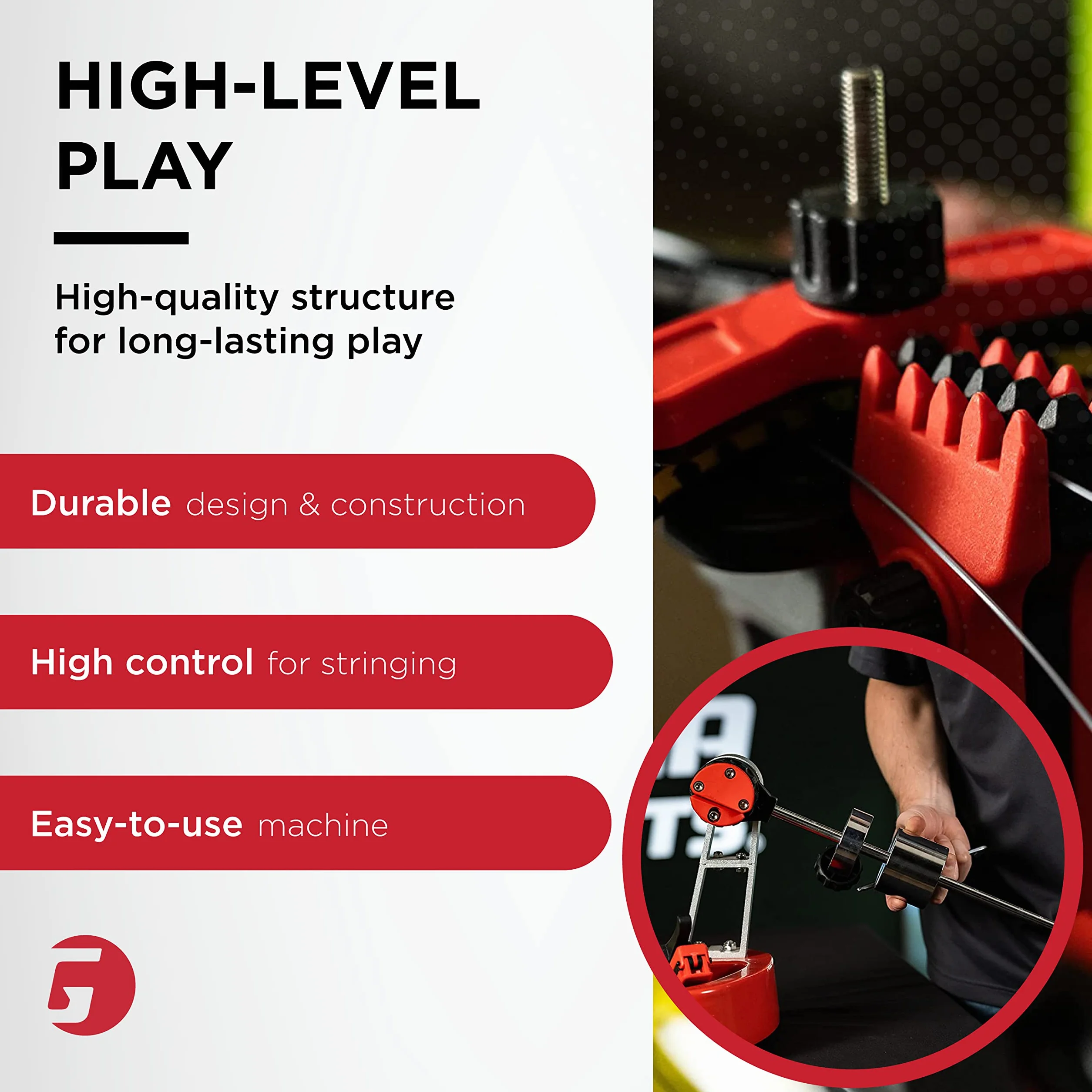 Gamma Progression Stringing Machine Do Racchette da Squash Tennis Badminton
