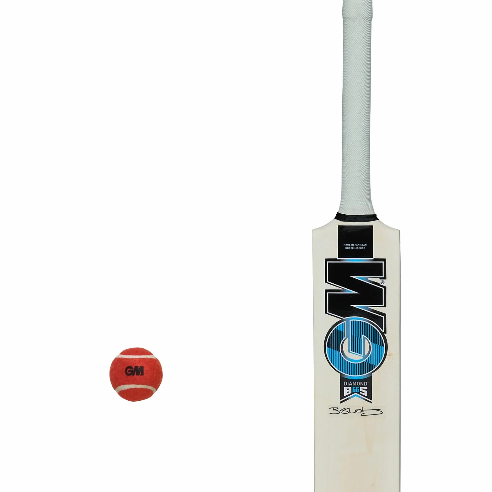 Ben Stokes Diamond Endorsed Wooden Cricket Set Mazza Diamantata Palla Tennis Rossa Morbida Paletti Borsa Trasporto Misura 5