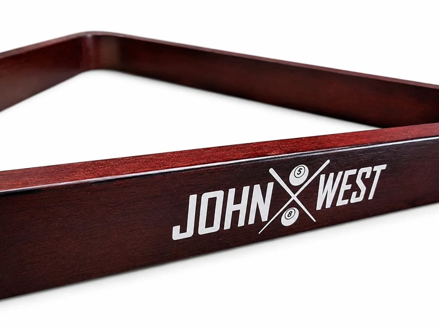 John West Triangolo per palle da biliardo 57 mm Mogano