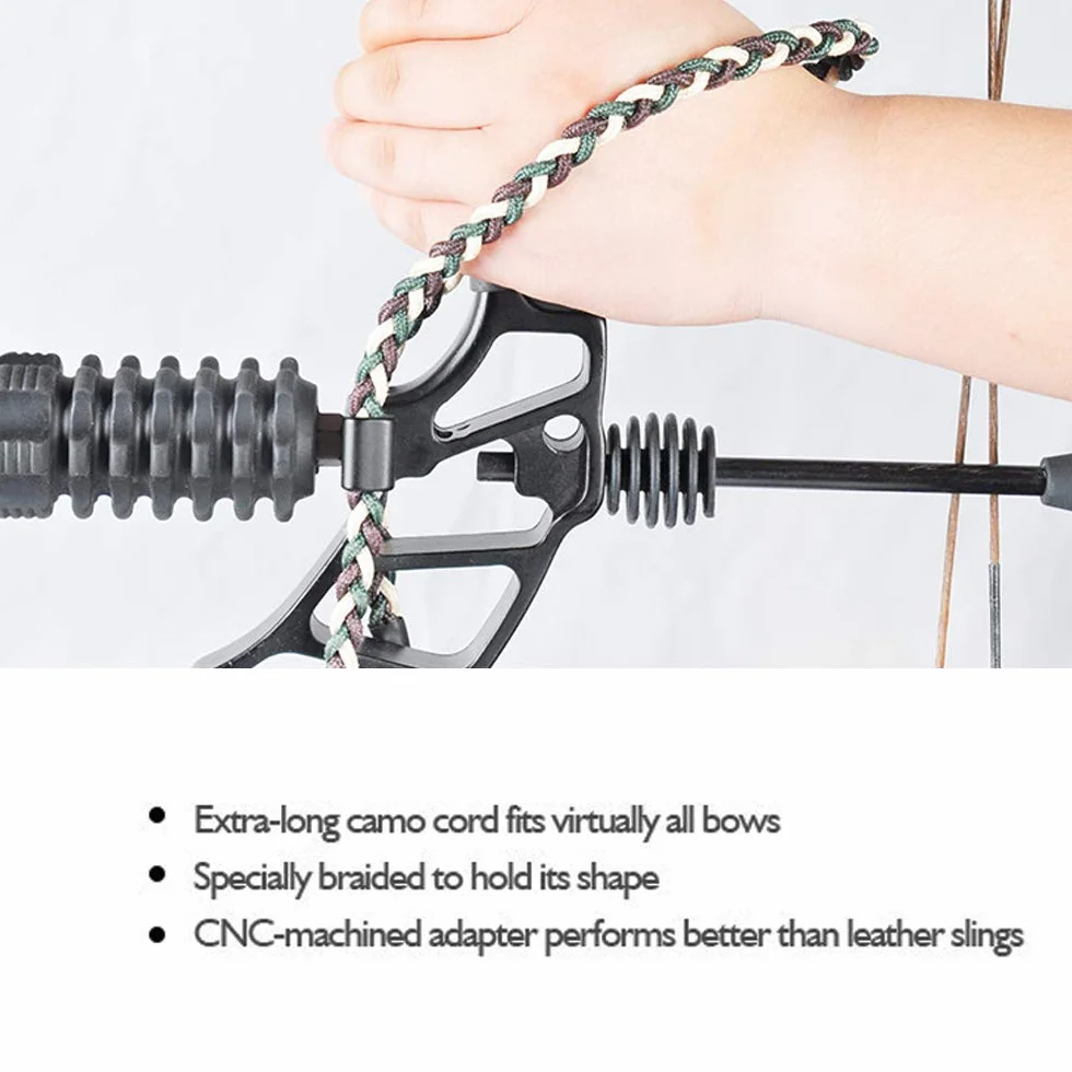 SHARROW Set di Accessori per Arco Compound con Mirino a 5 Pin, Riposo Freccia, Stabilizzatore, Peep Sight, Bow Sling, Corda D-Loop