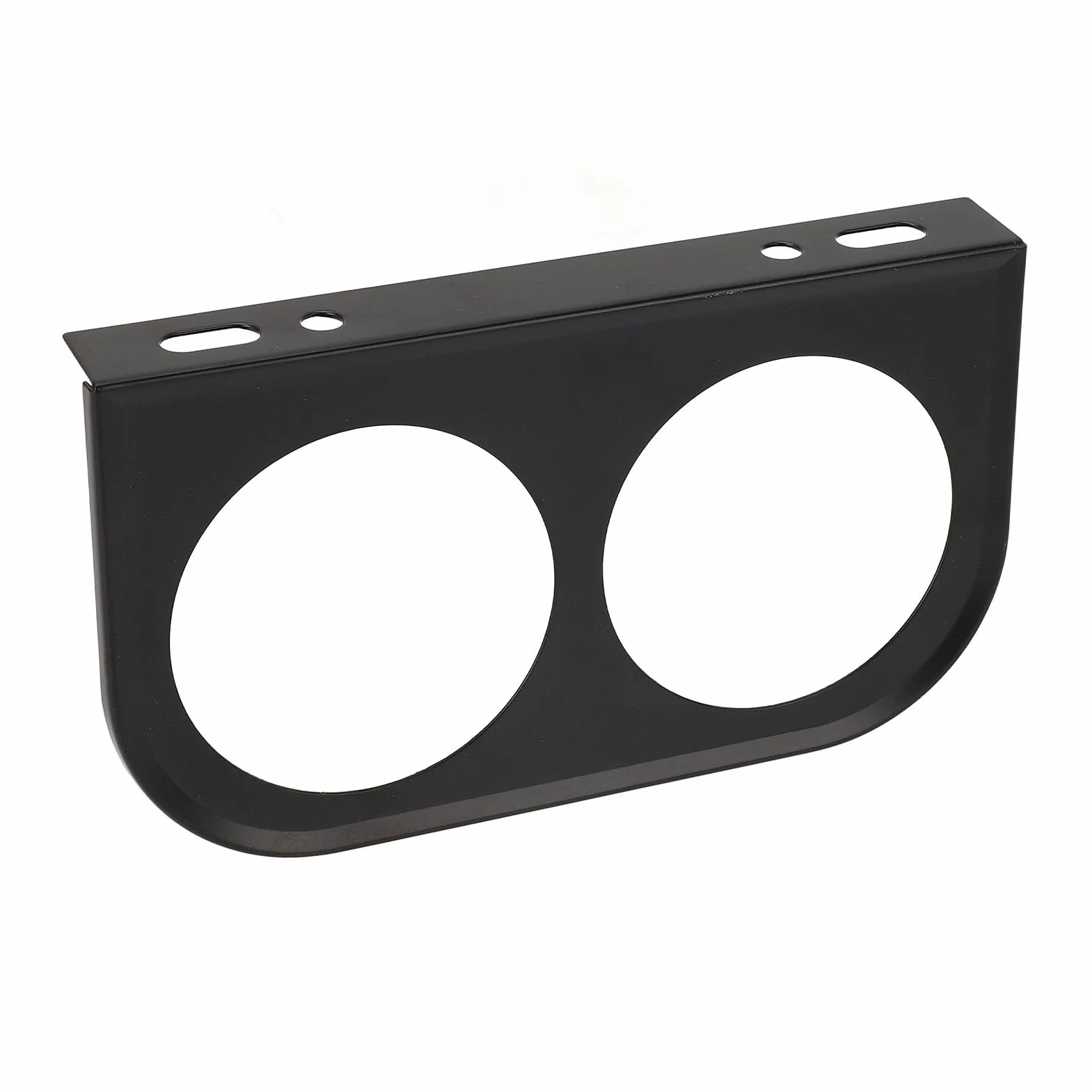 Dioche Porta del Supporto per Misurazione del Pannello a 2 Fori Durevoli per Metri per Auto 52 Mm Venbolo di Strumenti in Metallo Universale Nero (Black)