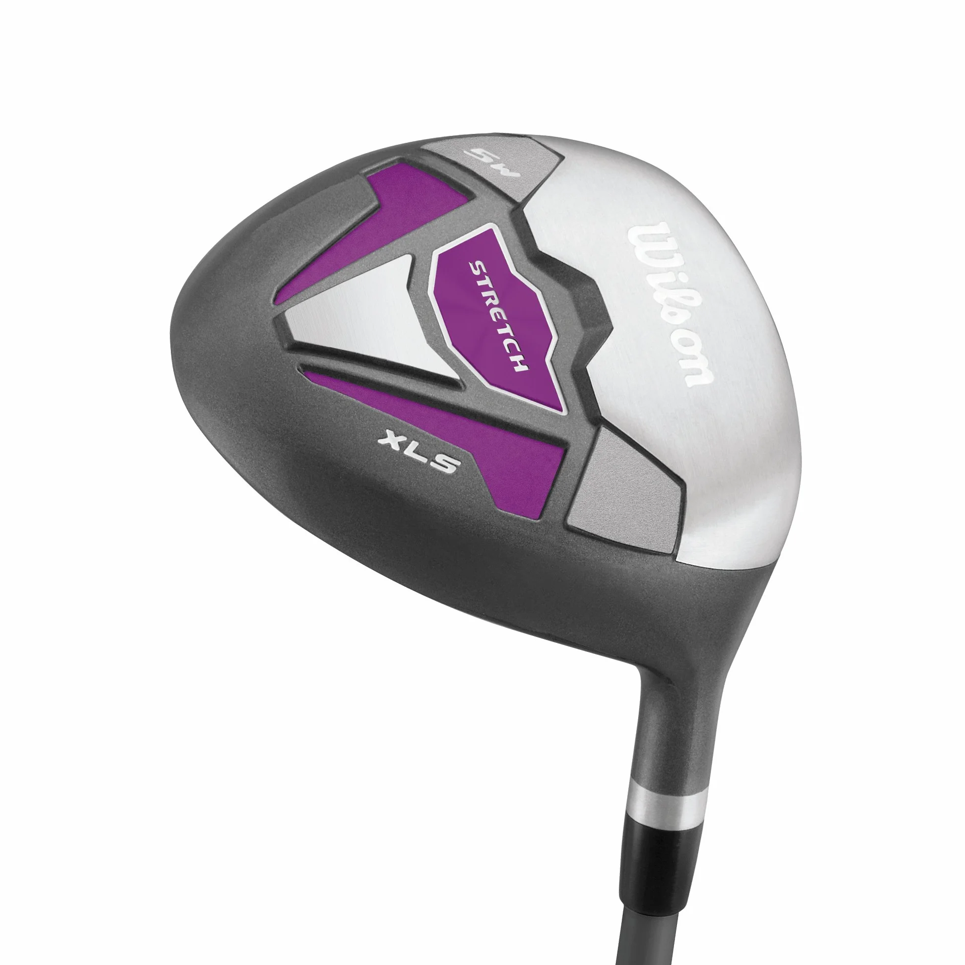 Wilson Set Golf Principianti 9 Mazze Sacca Carrello Donne Mano Destra Stretch XL Bianco Grigio Viola
