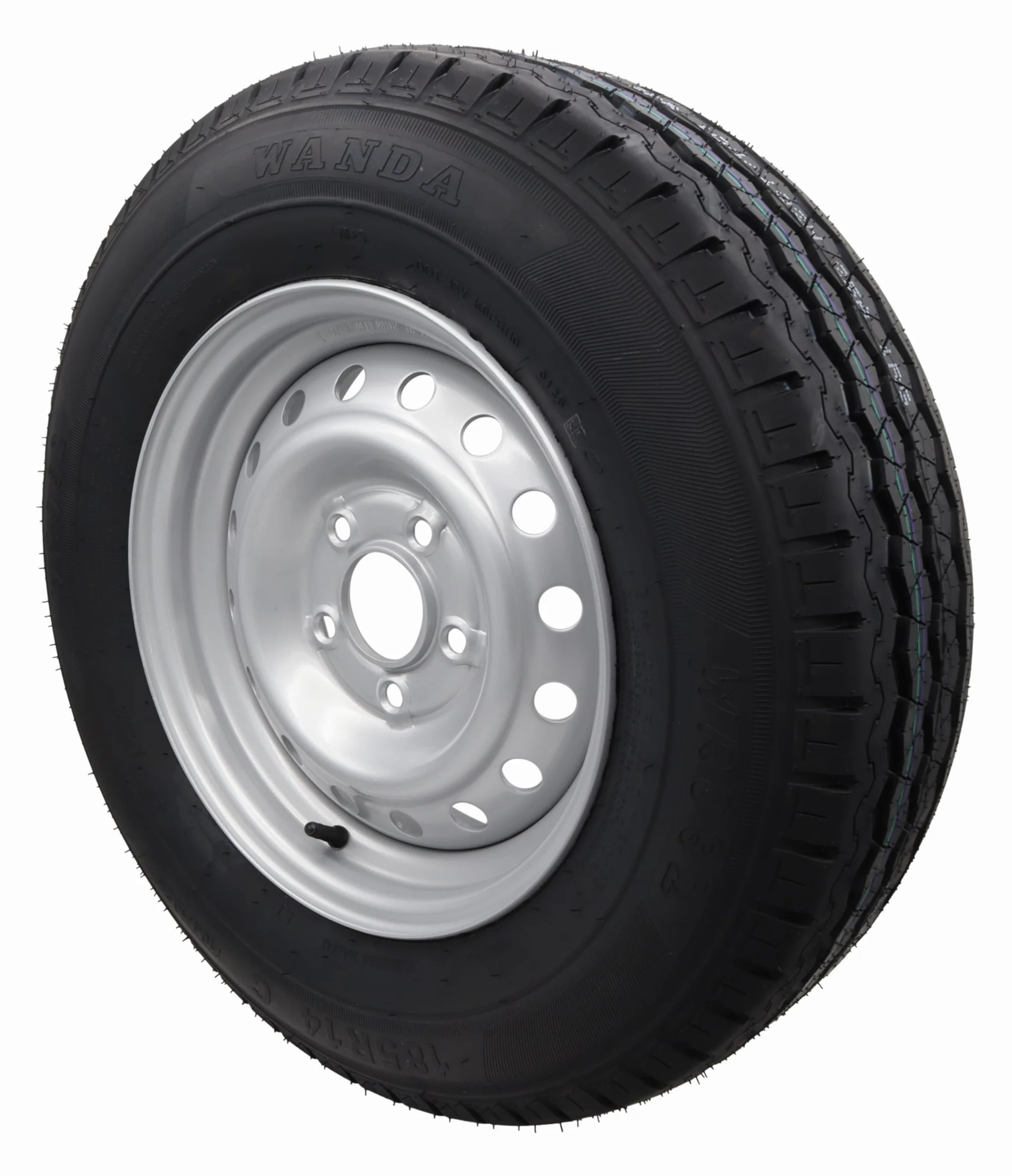 Ruota completa, 185R14C, 112 x 5, 900 kg, ruote da 14", 185/14 R 14 C, per rimorchio e trailer