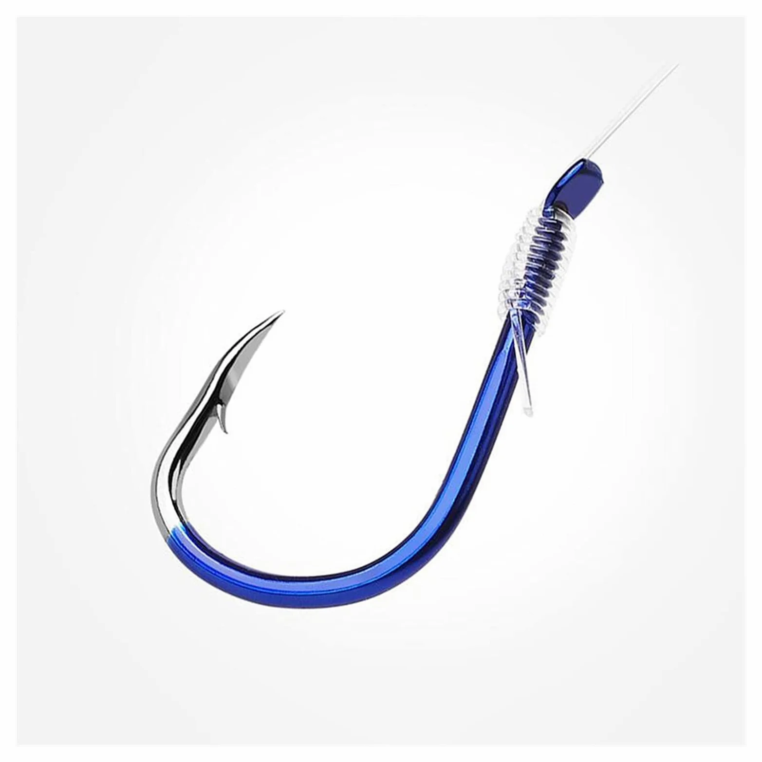 Amo da pesca in acciaio ami da pesca ad alto tenore di carbonio gancio per carpa Giappone acqua salata mare linea da pesca legata 10 paia/lotto gancio circolare (dimensioni: 7 #) ()