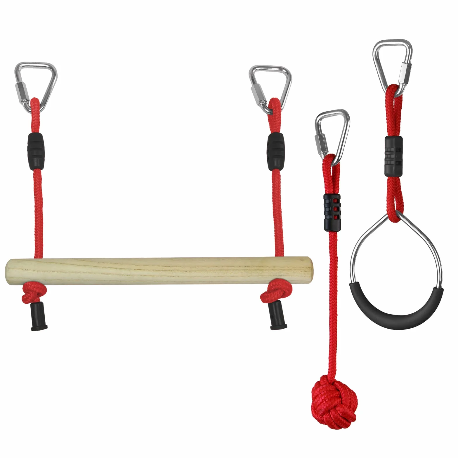 ALPIDEX Ninja Set 15 m Slackline Corda Percorso Sospeso Ostacoli