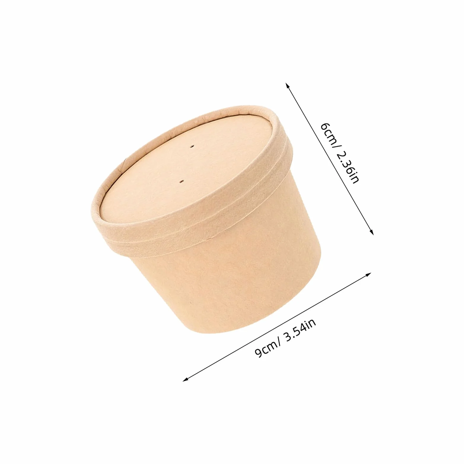 Coppette di Carta 8oz per Gelato e Yogurt, Confezione da 10 Pezzi