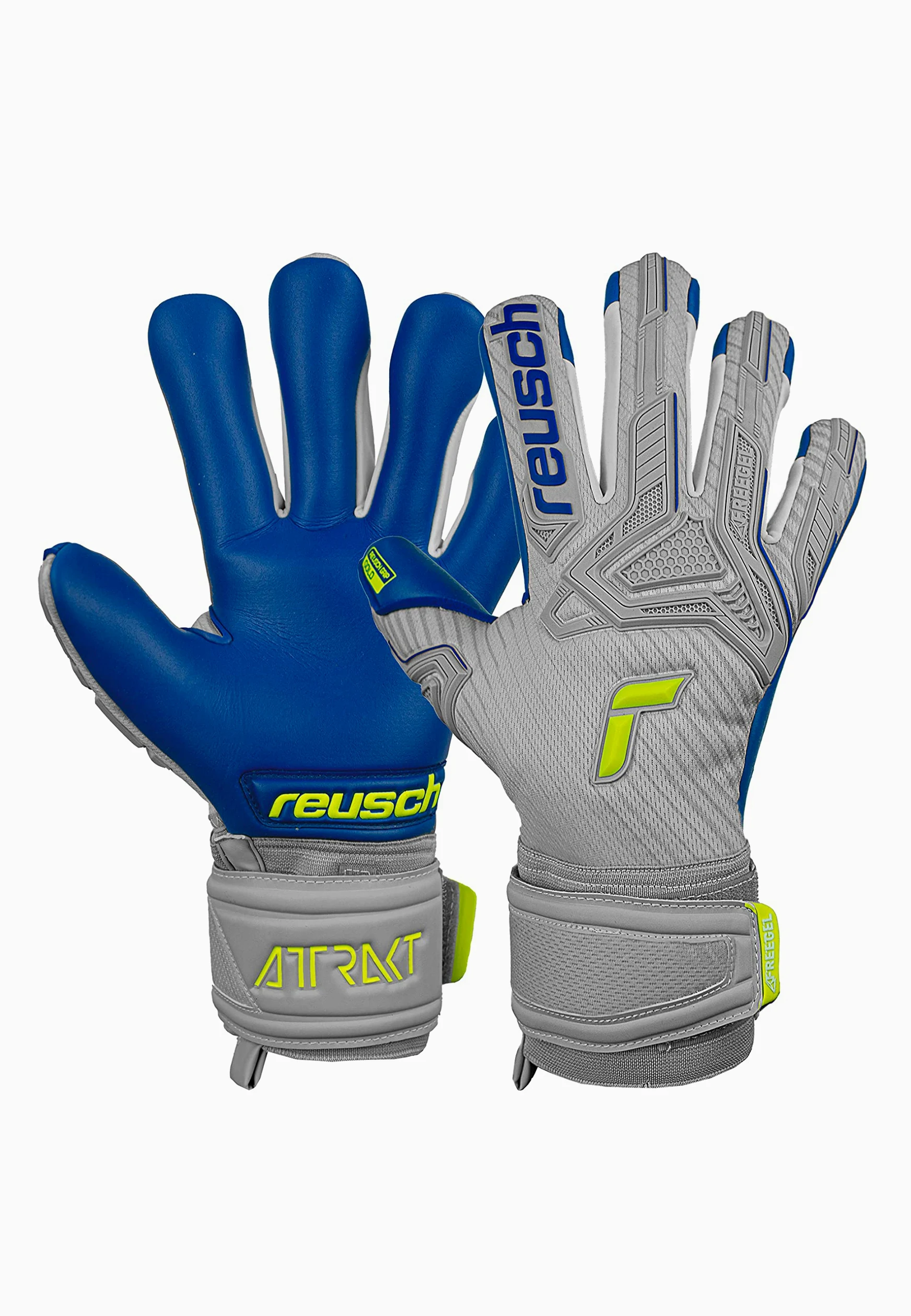 Reusch Attrakt Freegel Gold-Guanti da Portiere Unisex con Cucitura Interna E Rivestimento in Oro, Adatti per Tutte Le Superfici del Campo da Gioco, Calcio per Adulti Uomo