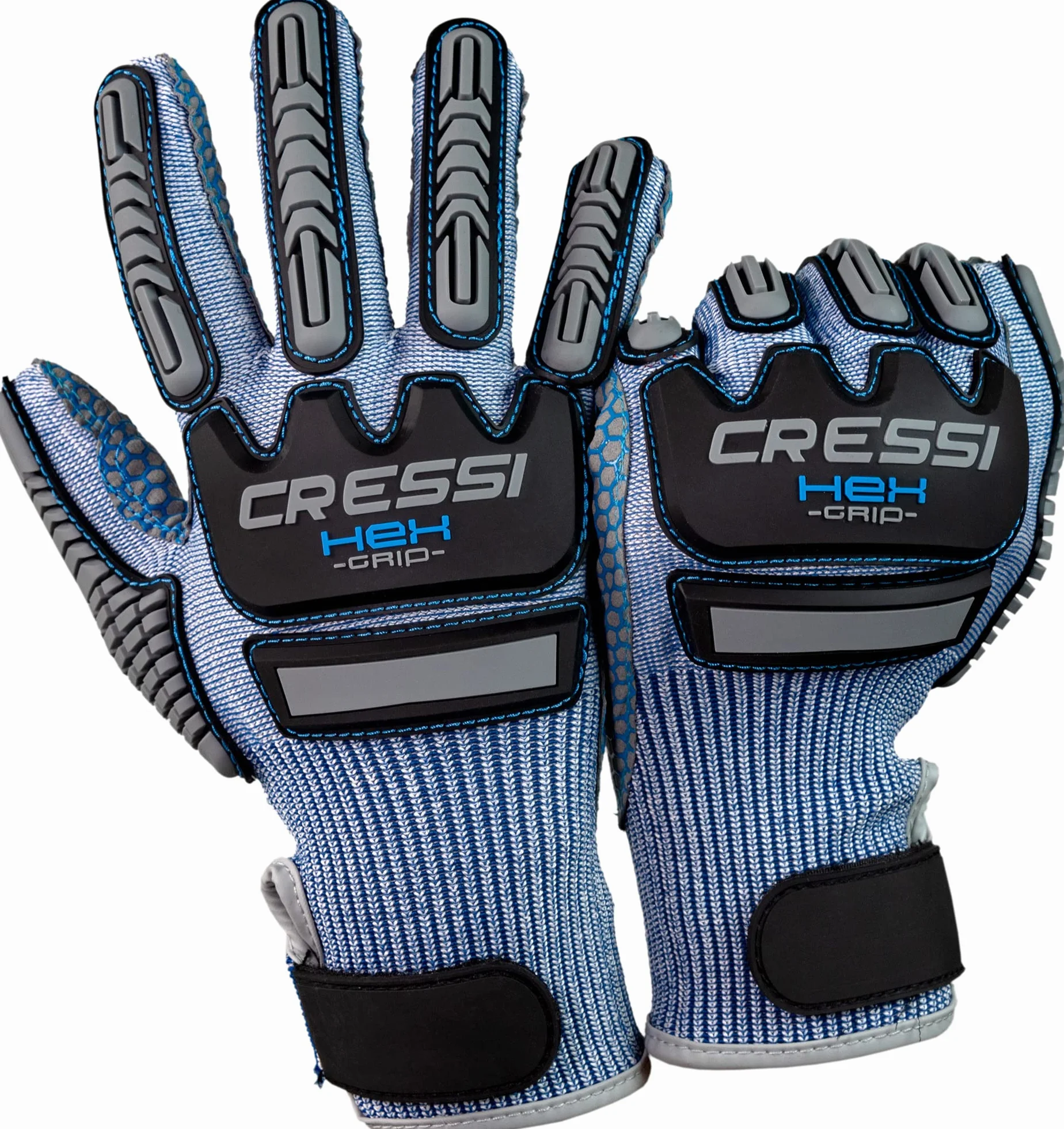 Cressi Hex Grip Gloves - Guanti Resistenti a Tagli e Abrasioni per Apnea e Immersioni, Adulto Unisex