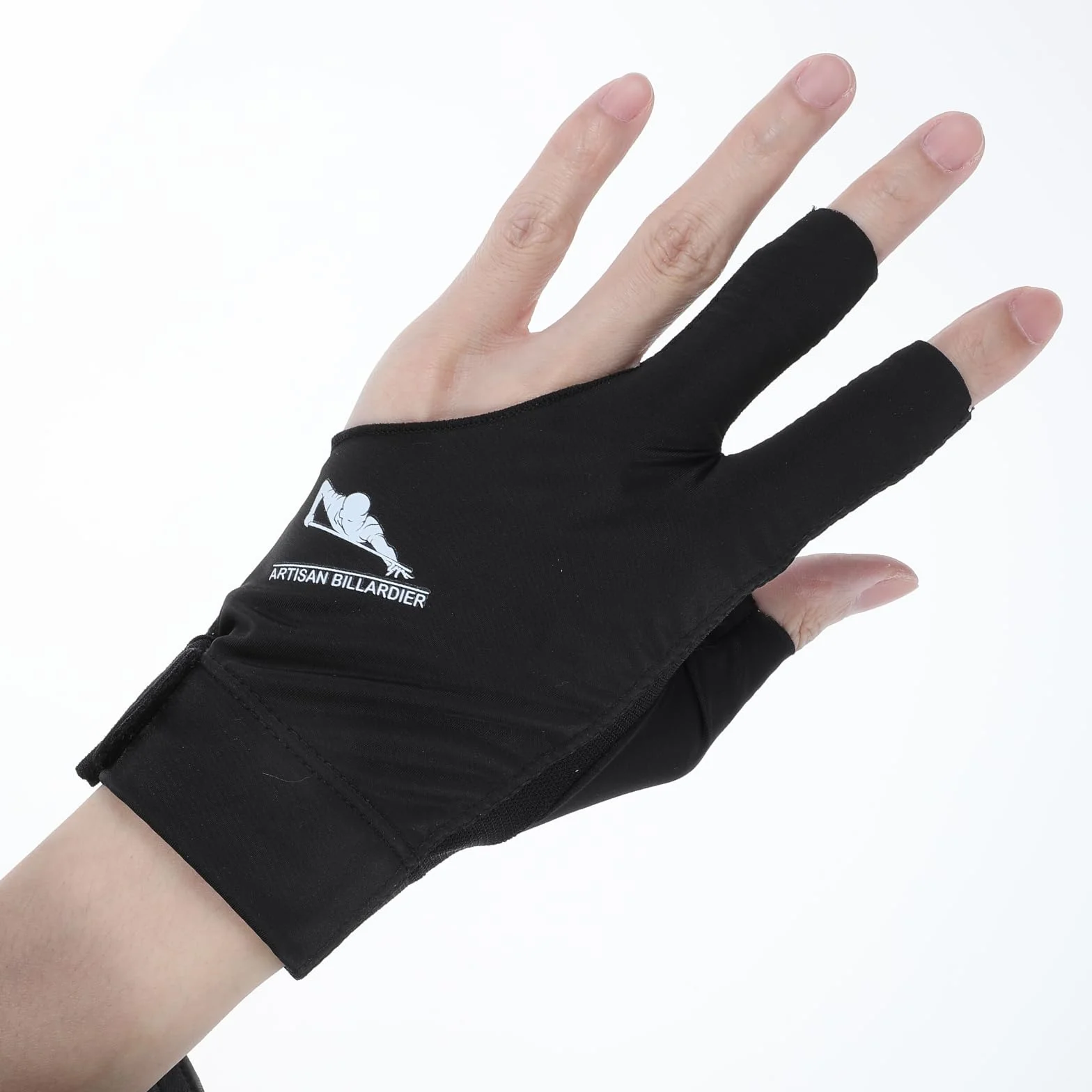 Guanto da biliardo Mano Sinistra per Uomo Donna Elastico 3 dita