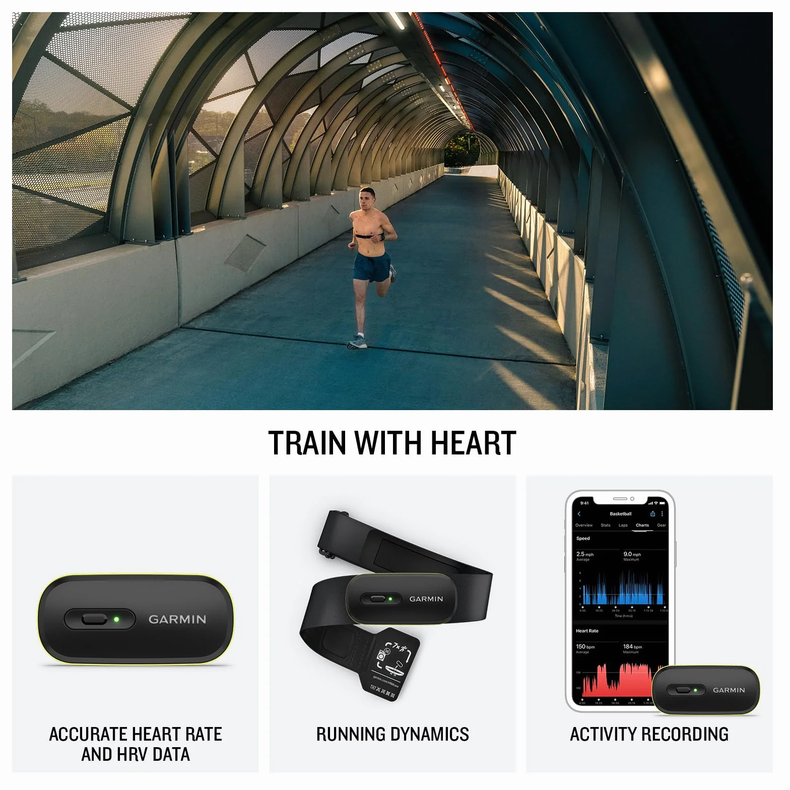 Garmin HRM-600 Fascia Cardio Bluetooth ANT+ Multisport Nuoto Corsa HRV Ricaricabile Lavabile