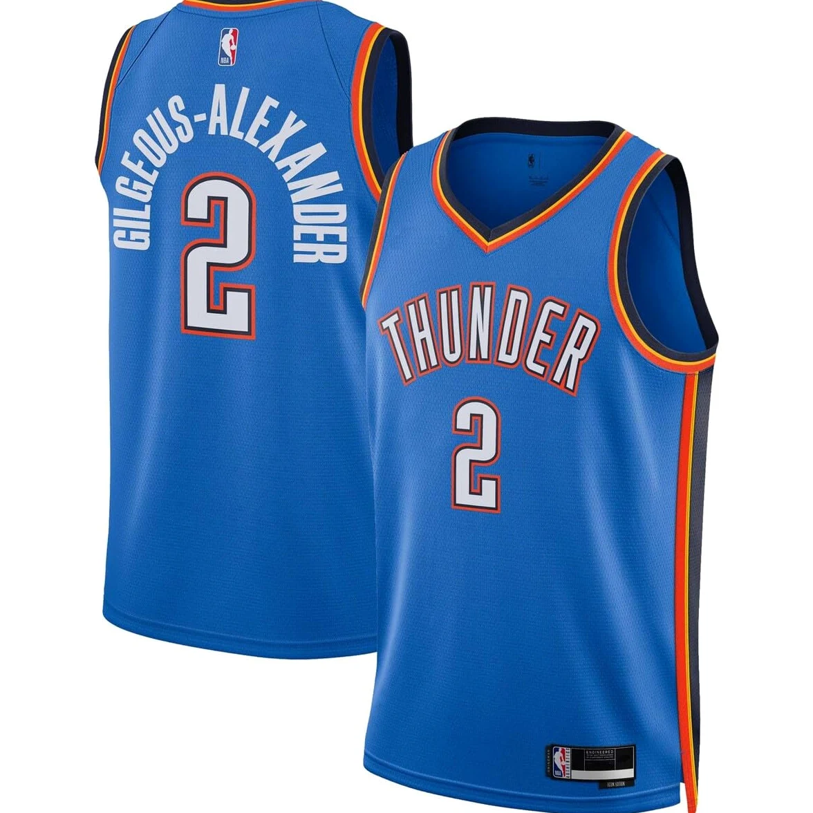 Shai Gilgeous-Alexander Oklahoma City Thunder NBA - Maglia Swingman per bambini 8-20, edizione blu