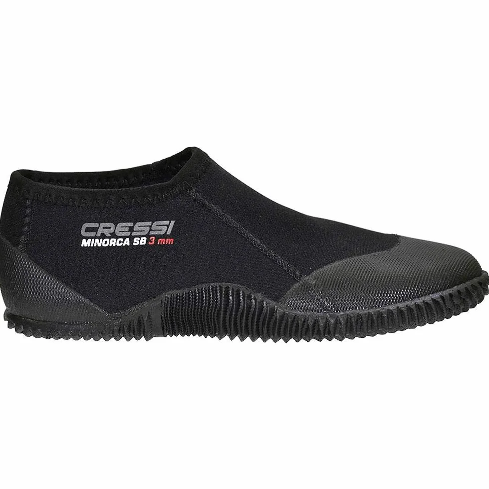 CRESSI Minorca Shorty Boots 3mm - Calzari Bassi In Neoprene Bifoderato 3mm per Immersioni e Attivita' Acquatiche, Unisex Adulto