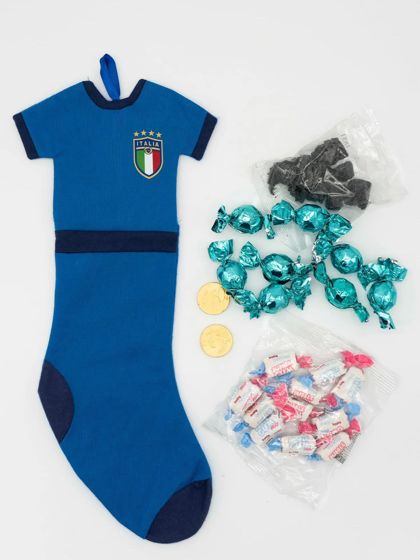 Calza Natale FIGC Nazionale Italiana di Calcio 2022/23 Befana dolci prelibatezze