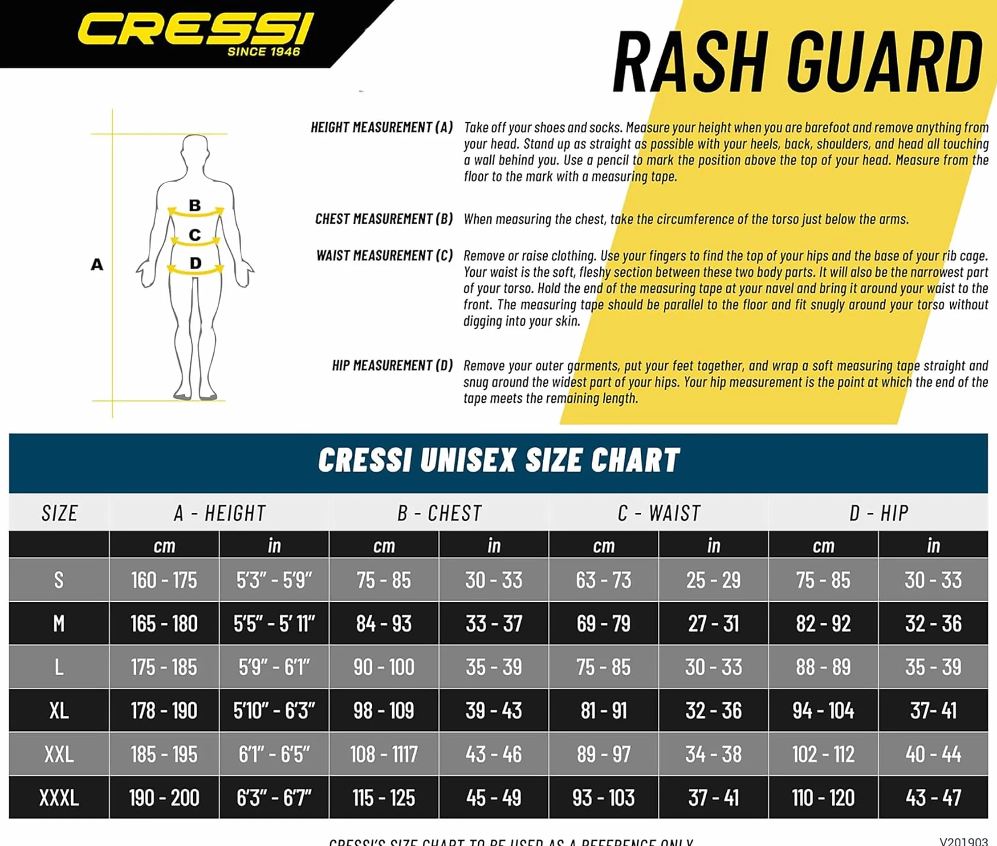 Cressi Rash Guard Man Black UV Protection 50+ Dive Center Maglia Protettiva Uomo