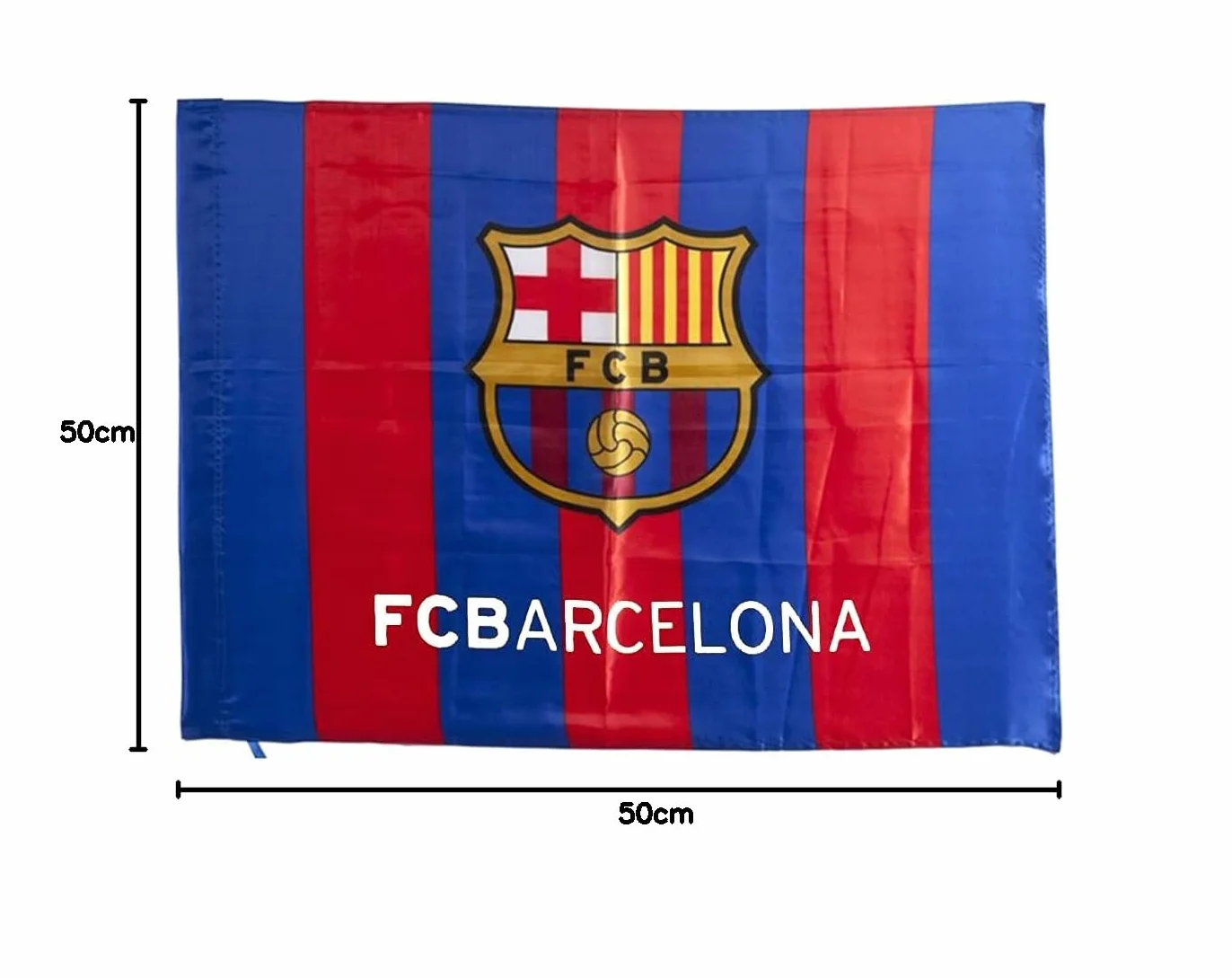 Bandiera Ufficiale Blaugrana 75x50 cm con Scudetto