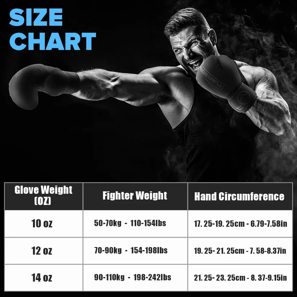 Flintronic Guantoni da Boxe in Pelle, Guantoni Boxe Unisex Adulto per Muay Thai, MMA e Allenamento