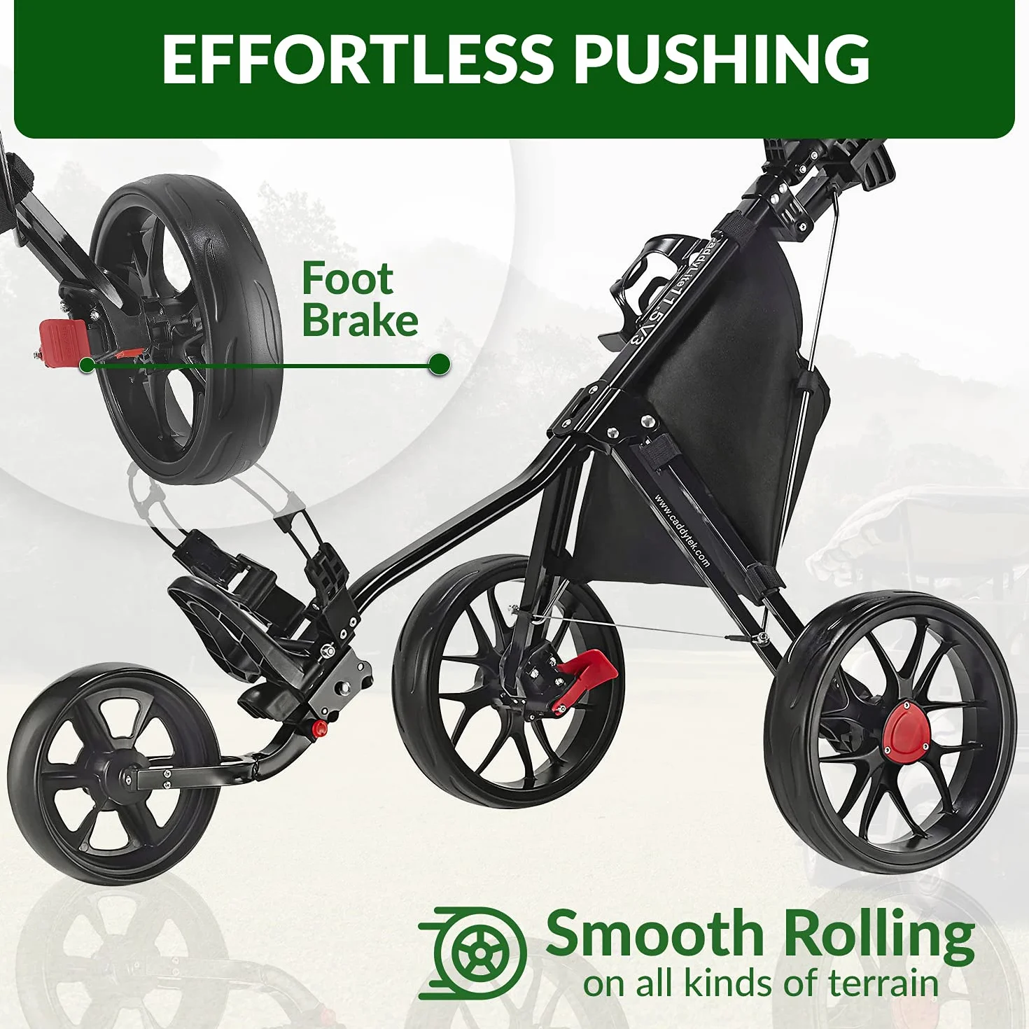 Caddytek CaddyLite 11.5 V3 Carrello da Golf a 3 Ruote Leggero Pieghevole