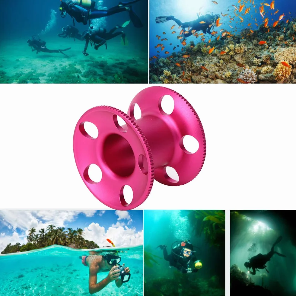 MAGT Mulinello da Immersione Bobina da Dito in Lega di Alluminio per Attività Subacquee