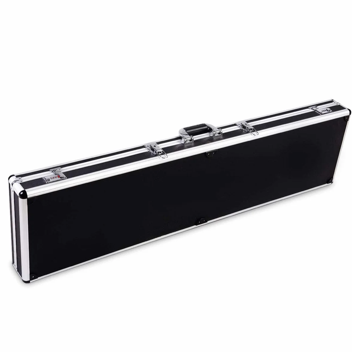 COSTWAY Custodia Dura in Alluminio per Fucili Valigetta Pistola con Serratura, 134 x 35 x 12 cm