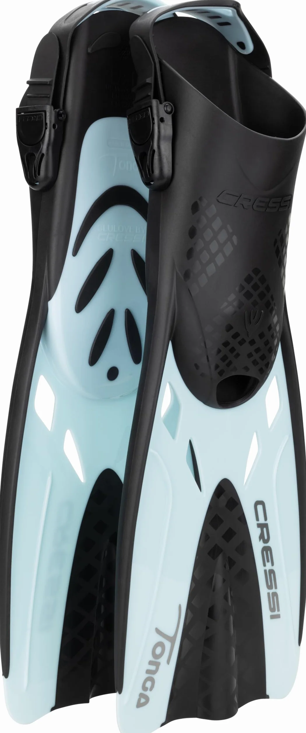 CRESSI Tino Adventure Set - Set Pinne Tonga, Maschera Tino e Snorkel Scilla, per Snorkeling e Immersioni, Adulti