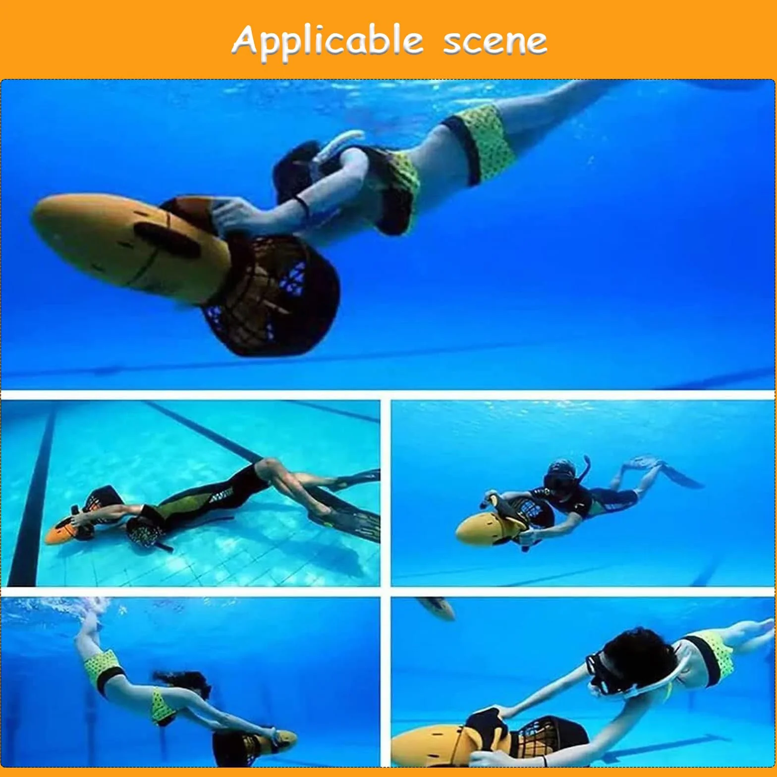 Seascooter subacqueo 500 W Immersioni Snorkeling