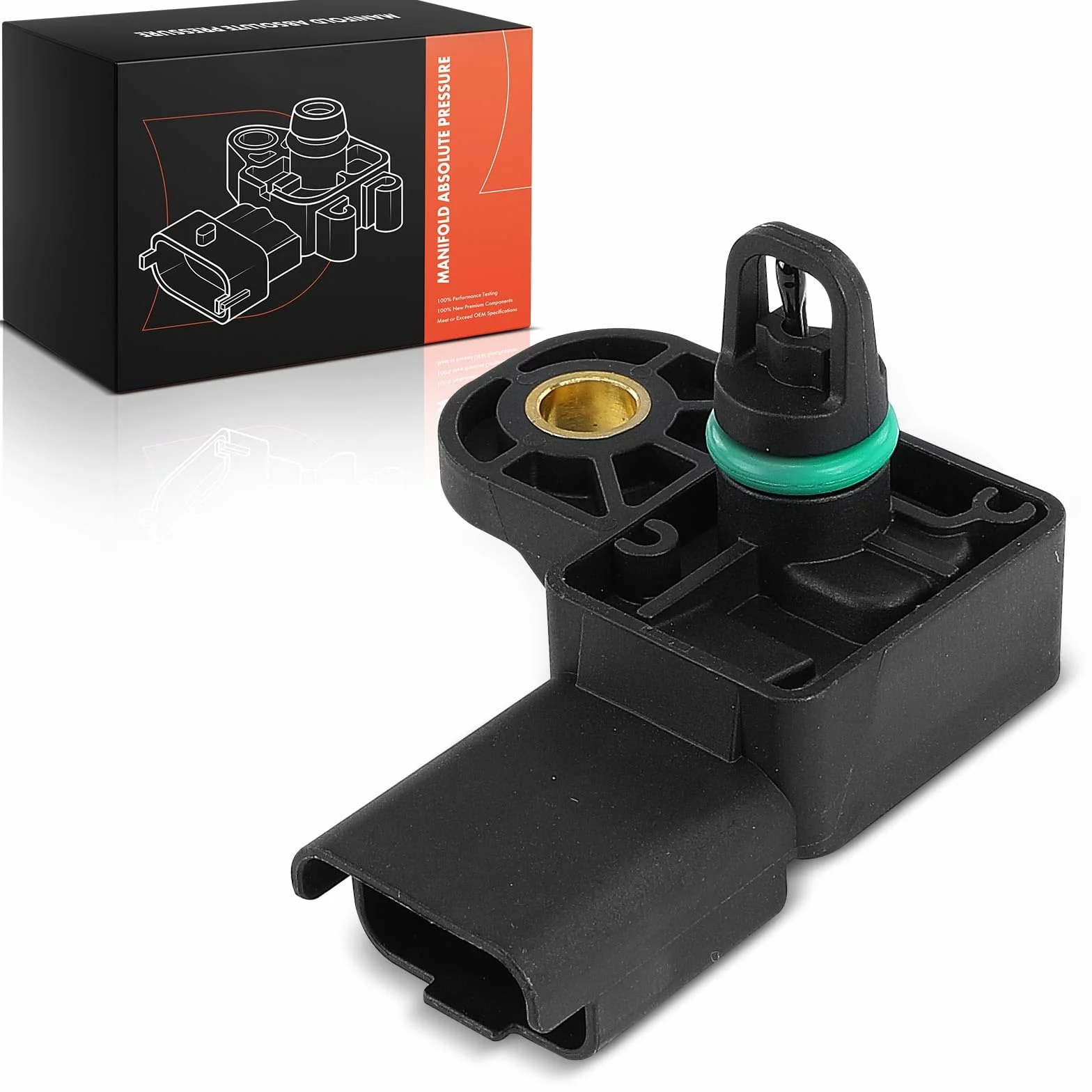 Frankberg 1x Sensore di Pressione Tubo Aspirazione Compatibile con 108 1.2L 2014-2024 2008 I CU 1.2L 2013-2018 208 I CA CC 1.0L 1.2L 2012-2023 301 1.2L 2012-2024 Sostituisce# 9670361980