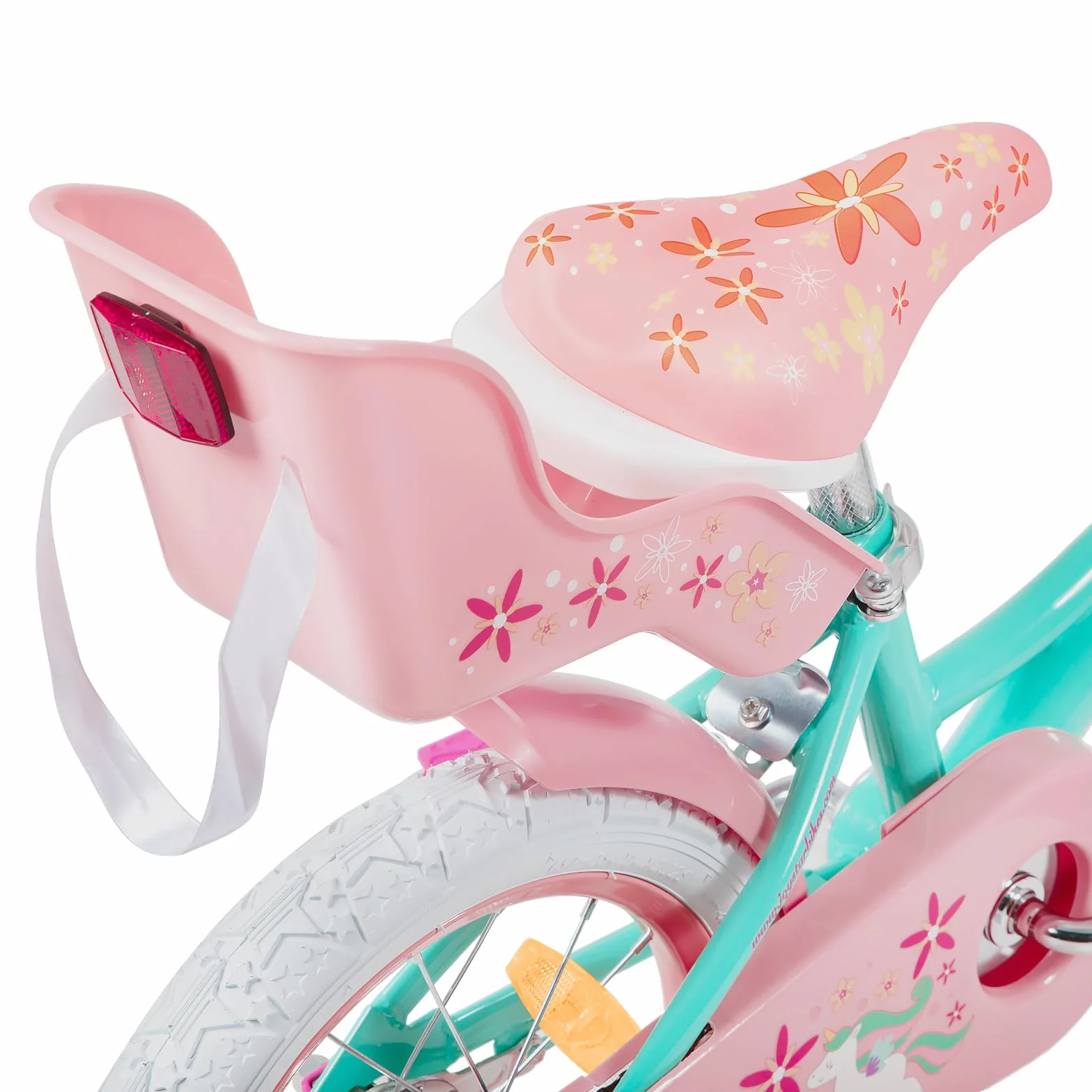 JOYSTAR Unicorn Bike 12 14 16 18 Pollici Bambine 2-9 Anni con Ruote Stabilizzatrici e Cestino