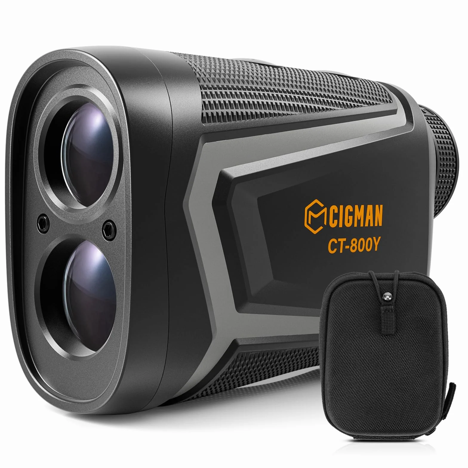 CIGMAN Telemetro Golf 800 Yards Laser Telemetro caccia con Pendenza,Ricaricabile via USB, Ingrandimento 7X, bloccaggio degli alberi bandiera, 7 modalità di misurazione della distanza, Caccia