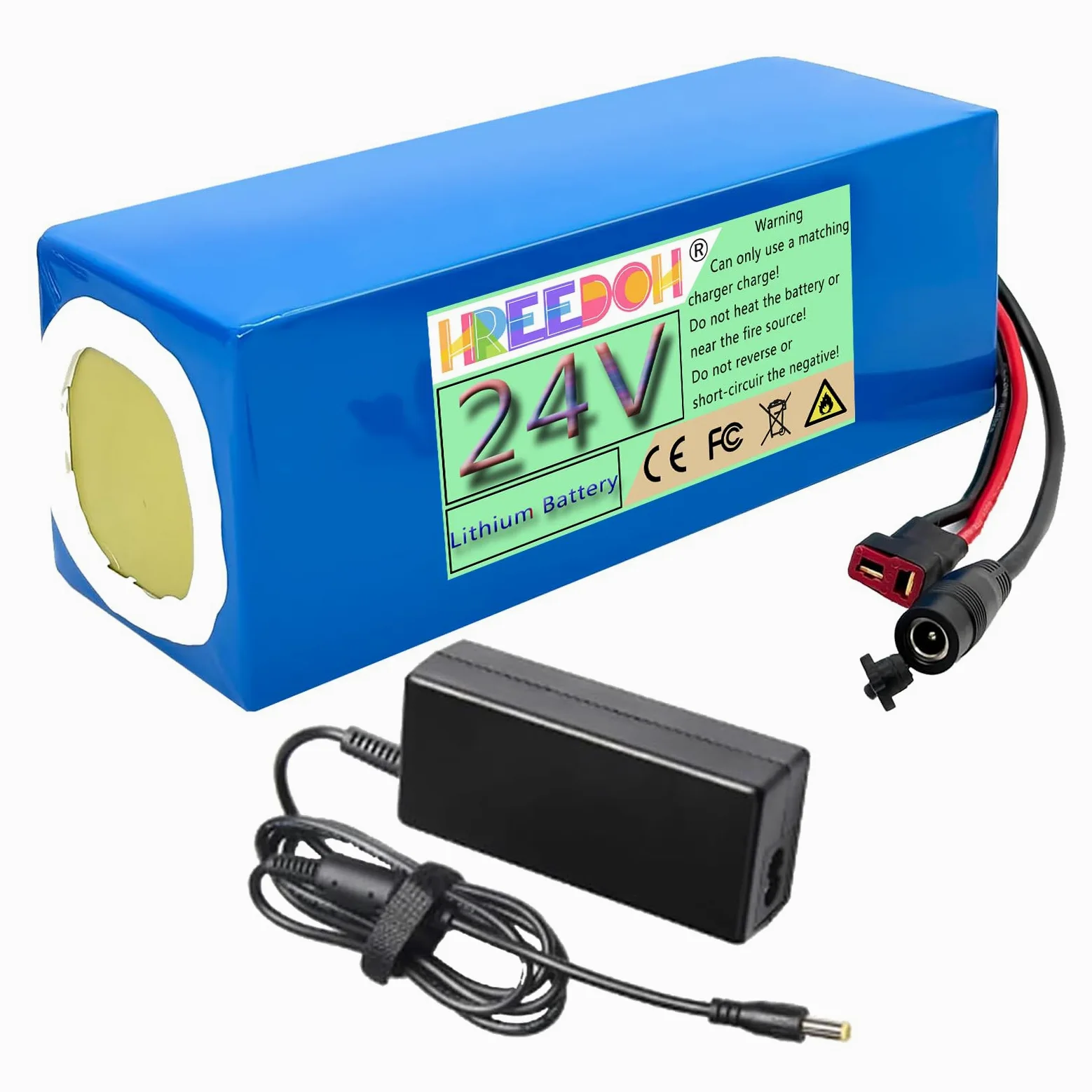 Batteria al Litio 24V Batteria agli ioni di Litio 24V 5AH 7.5AH 10AH 12.5AH 15AH 17.5AH 20AH per Motore 0-480W con caricabatteria