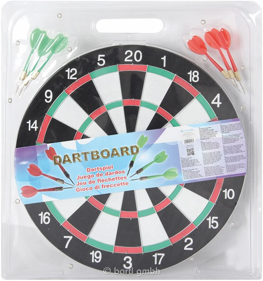 Gioco di Freccette out of The Blue 63/3029 con 6 Freccette, 36.5 cm, Multicolore