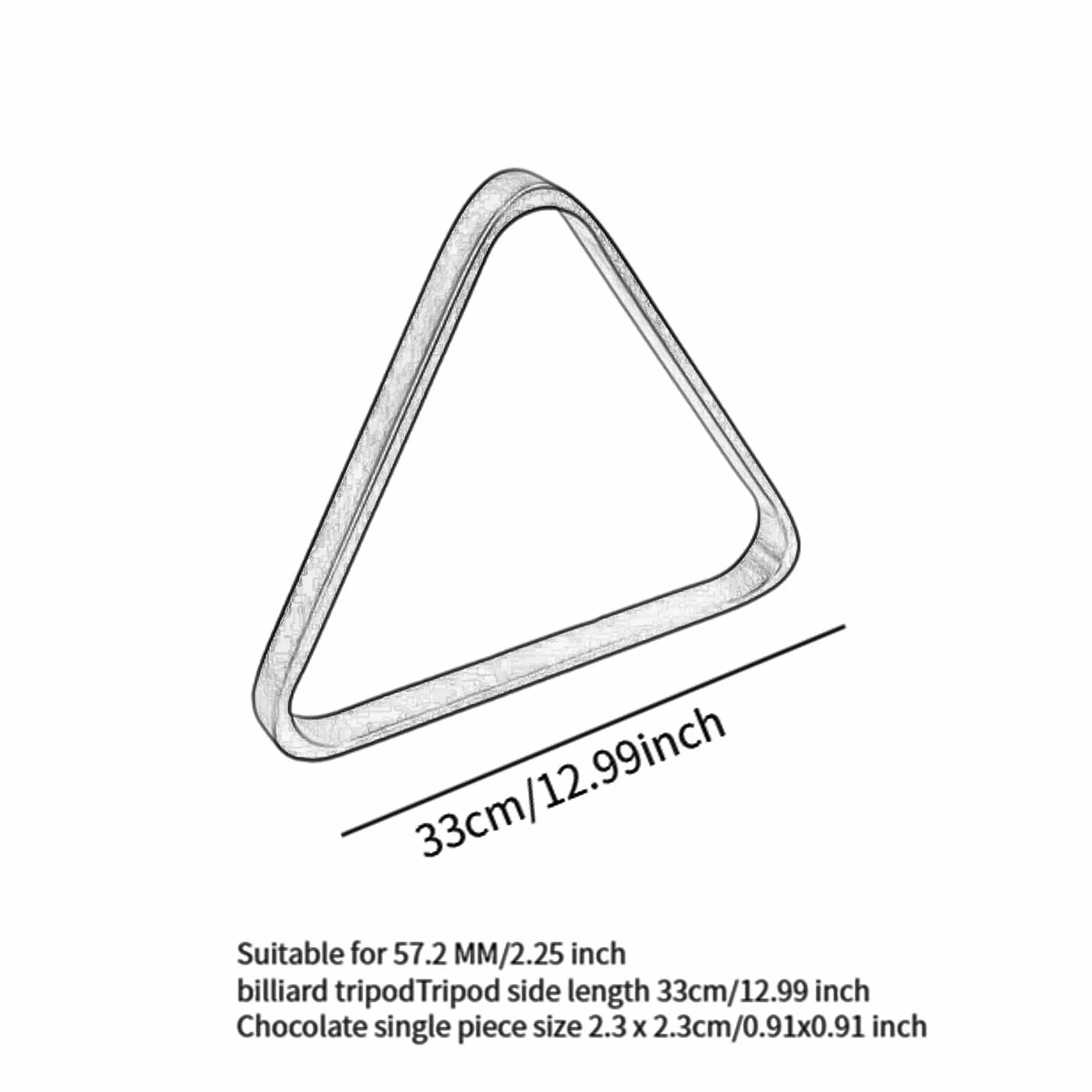 Triangolo per Biliardo in Legno con Supporto per Palle