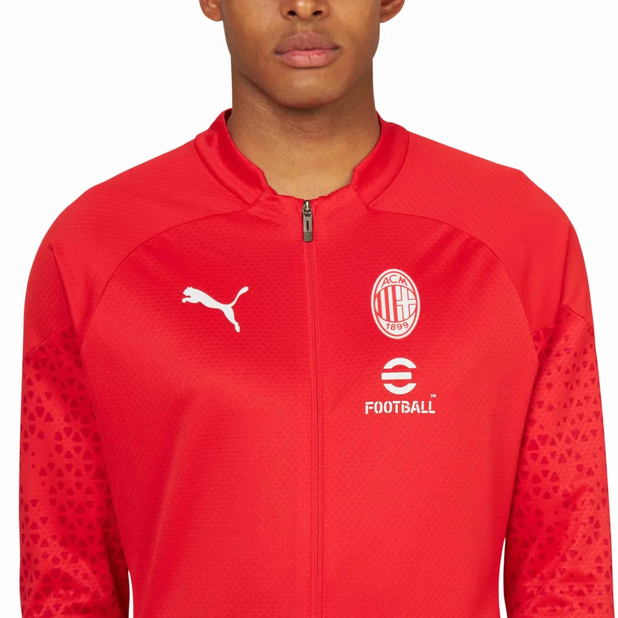 A.C. Milan - Giacca Training,Rosso, Adulto, Unisex