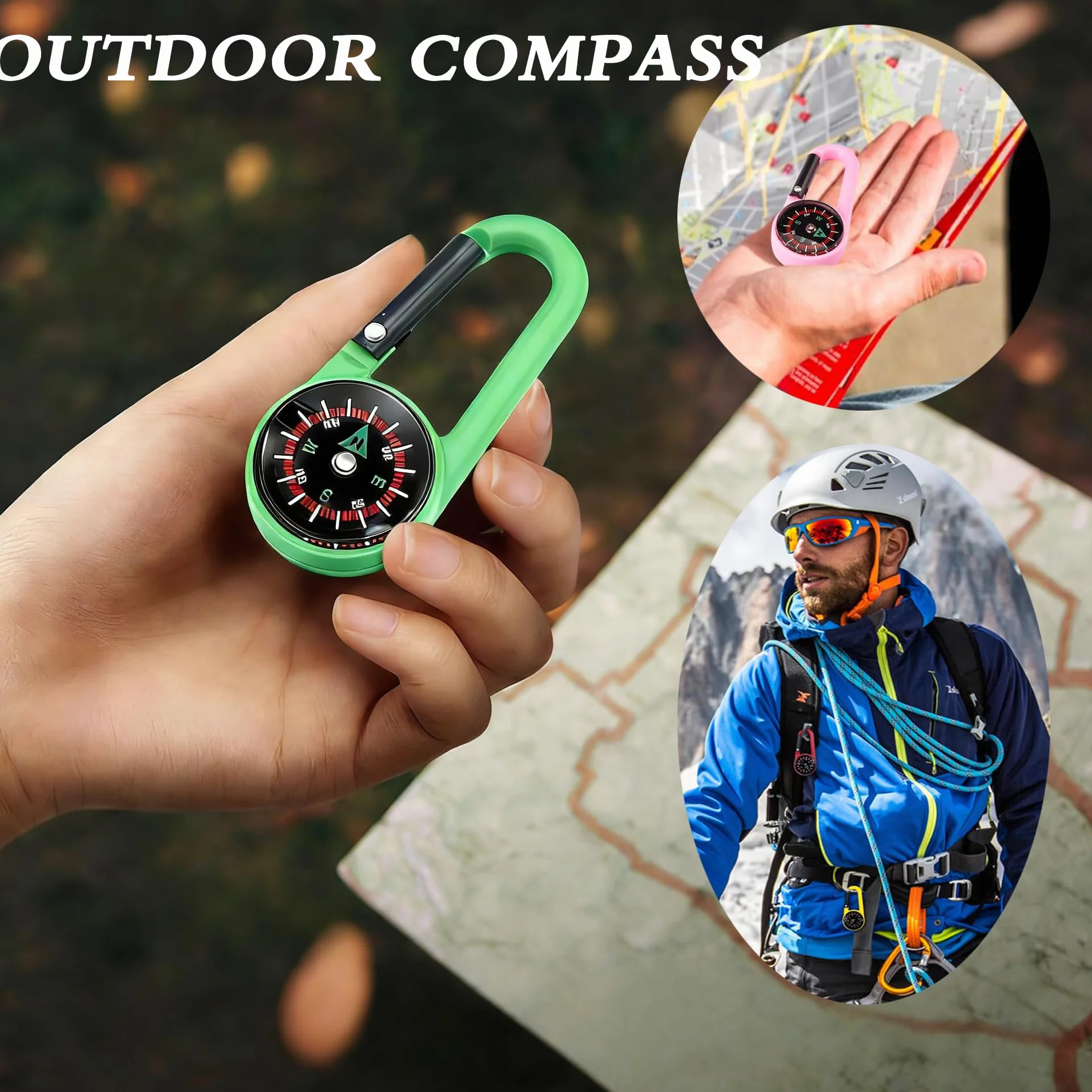 Bussola Portachiavi Militare Personalizzata per Bambini 10 Anni, Gadget Campeggio Escursioni