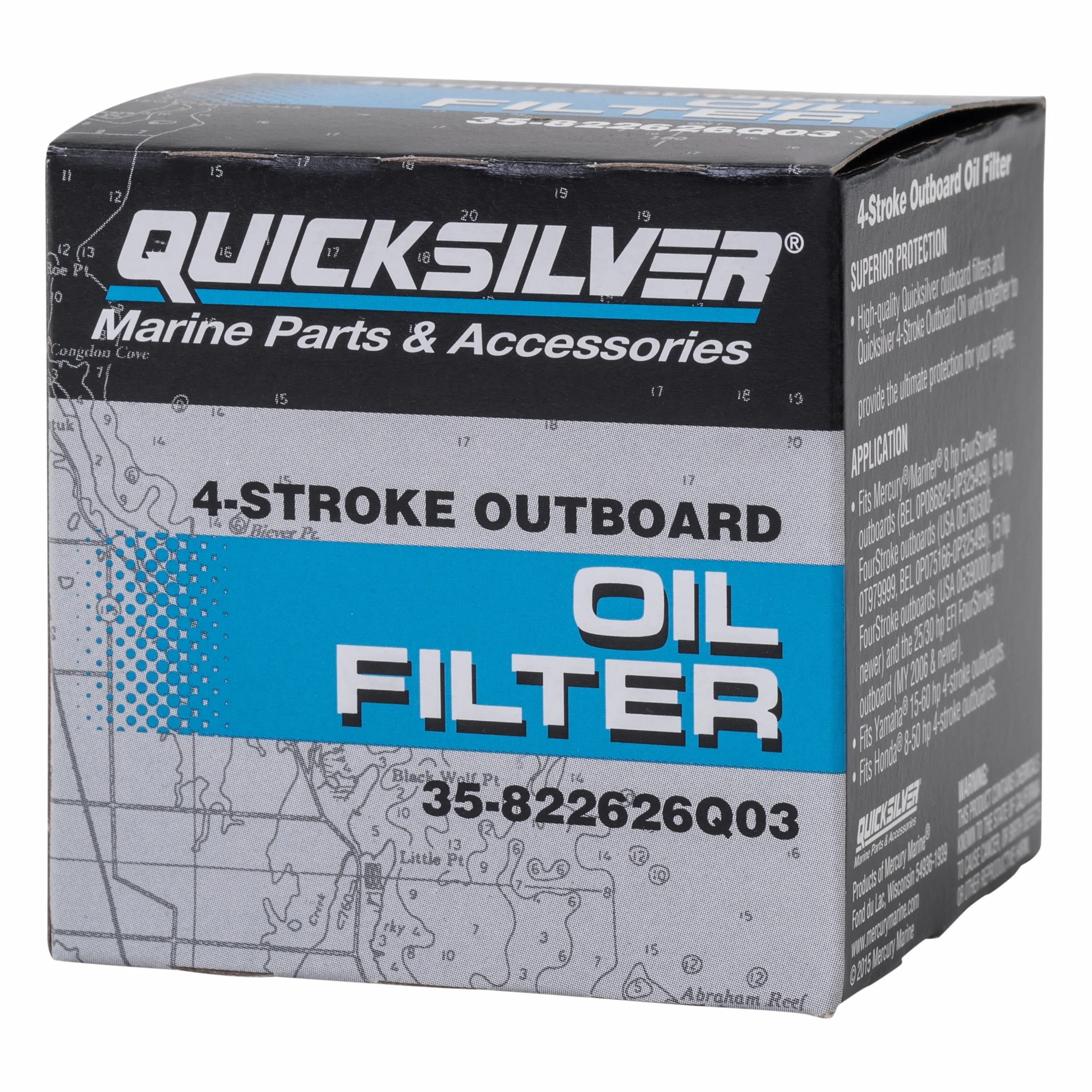 Quicksilver 822626Q03 Oil Filter Mercury Mariner Outboards