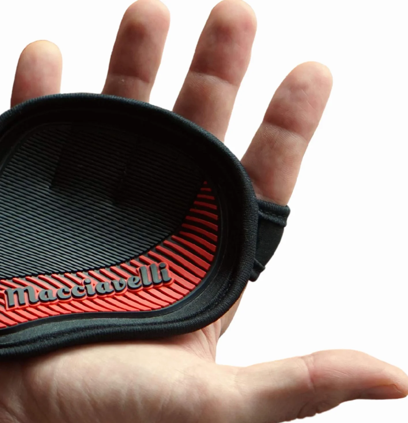 MACCIAVELLI® Guanti Grip Pad Palestra Protegge Mani Rivestimento Max Grip 2 Strati Calisthenics Crosstraining Sollevamento Pesi