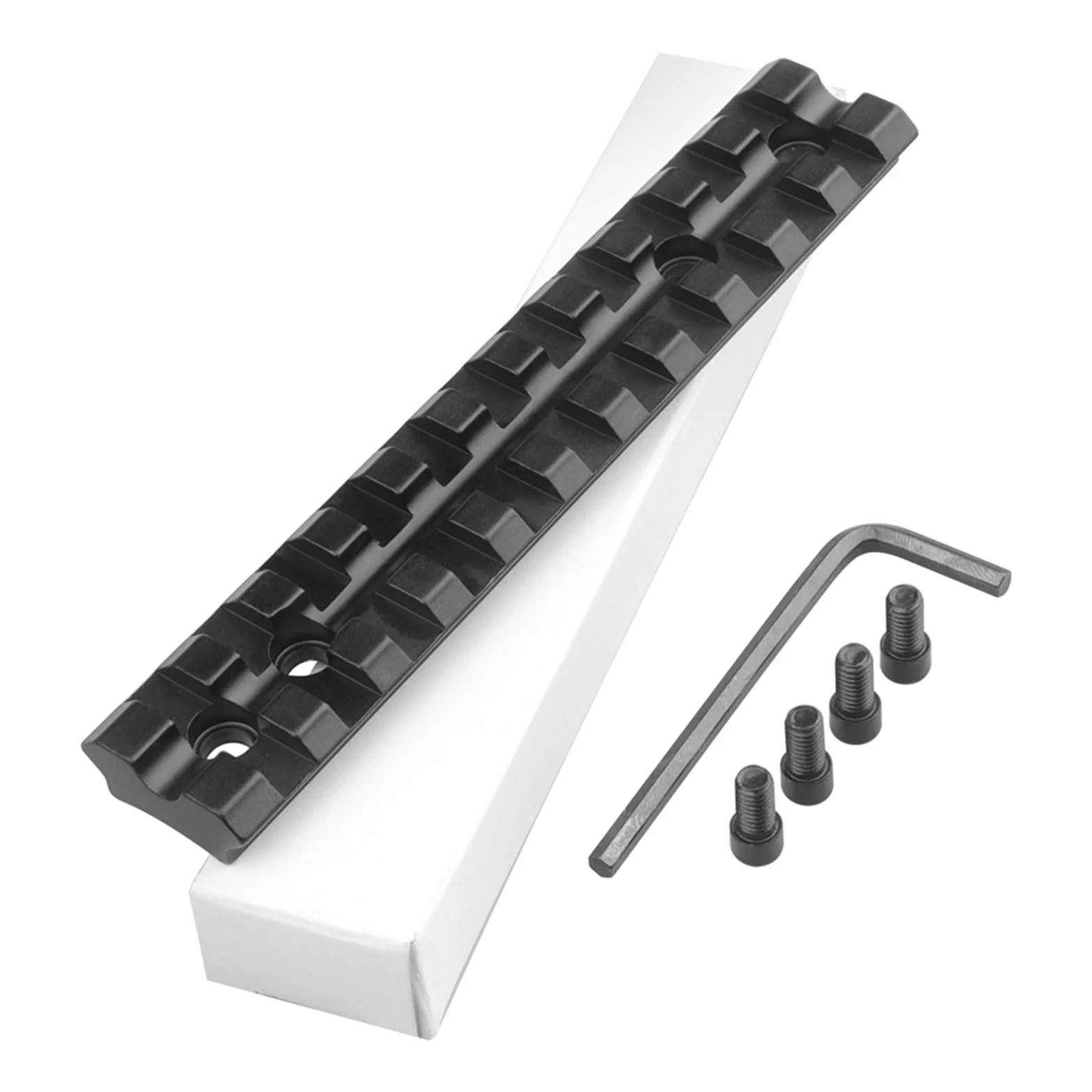 Profilo Basso Lega di Alluminio Picatinny Monte Ferroviaria per Supporti 10/22, 11 Slot Binario Tattico