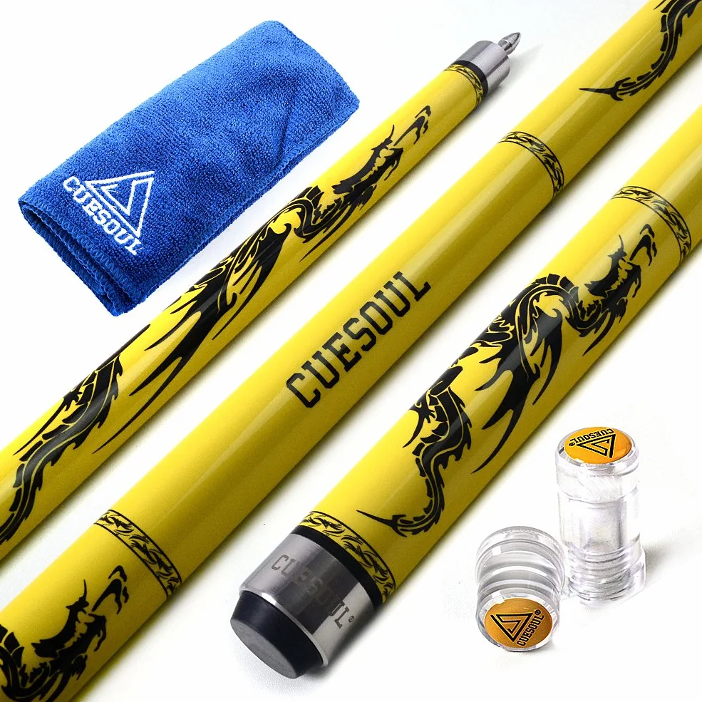 CUESOUL 58" 2 Piece Maple Biliardo Pool Stecche Sticks 19oz