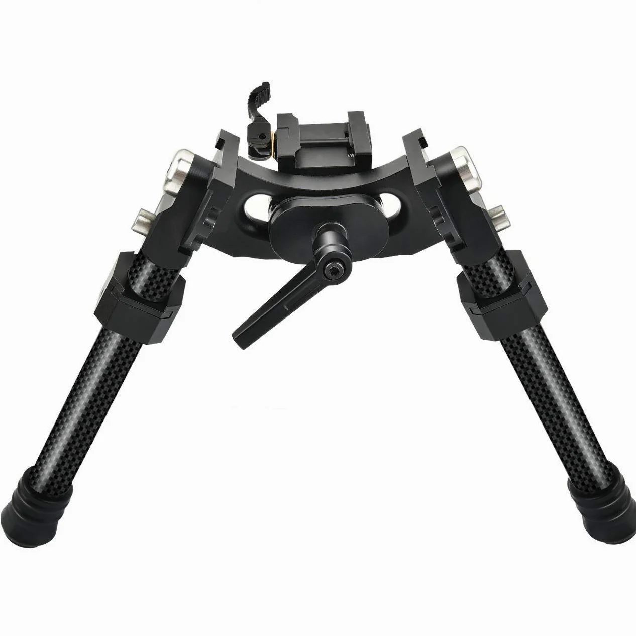 Bipiede V10 tattico a sgancio rapido in fibra di carbonio per Slitte Picatinny