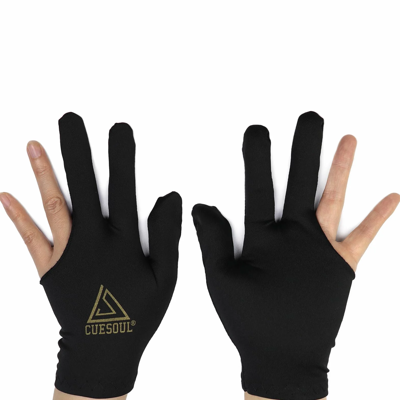 CUESOUL 3 Finger Gloves Biliardo Snooker Cue Guanti 10pcs Set