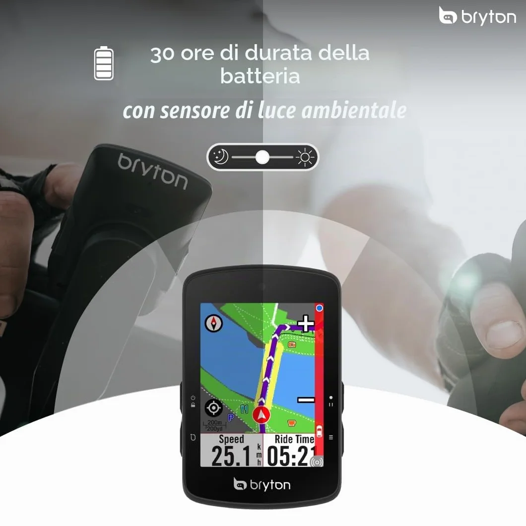 Bryton Rider S510 GPS Bike Computer 2.8" Touchscreen LCD, Offline USA Map, Bike Radar Compatible, 30h Battery, Waterproof