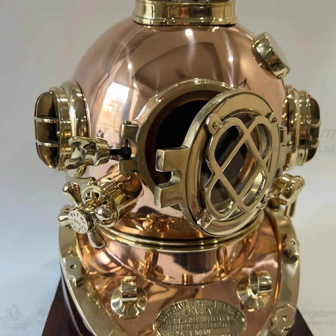 SIAN Mark V US Navy Full Size Casco Immersione Collezione Esclusiva con Stand Divers