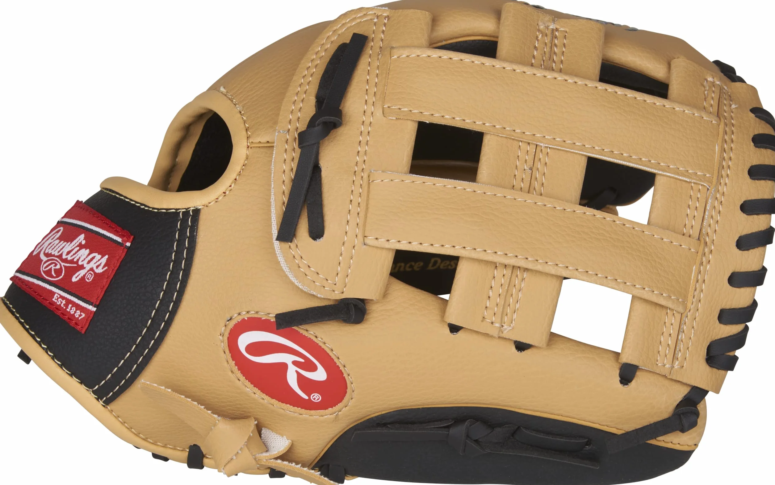 Rawlings Guanto da baseball, mano destra, 29,2 cm, multicolore