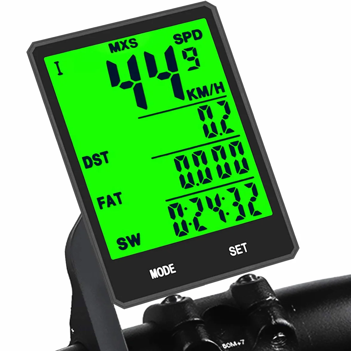 Contachilometri per Bicicletta Wireless 2.8" Schermo LCD Impermeabile Multifunzionale